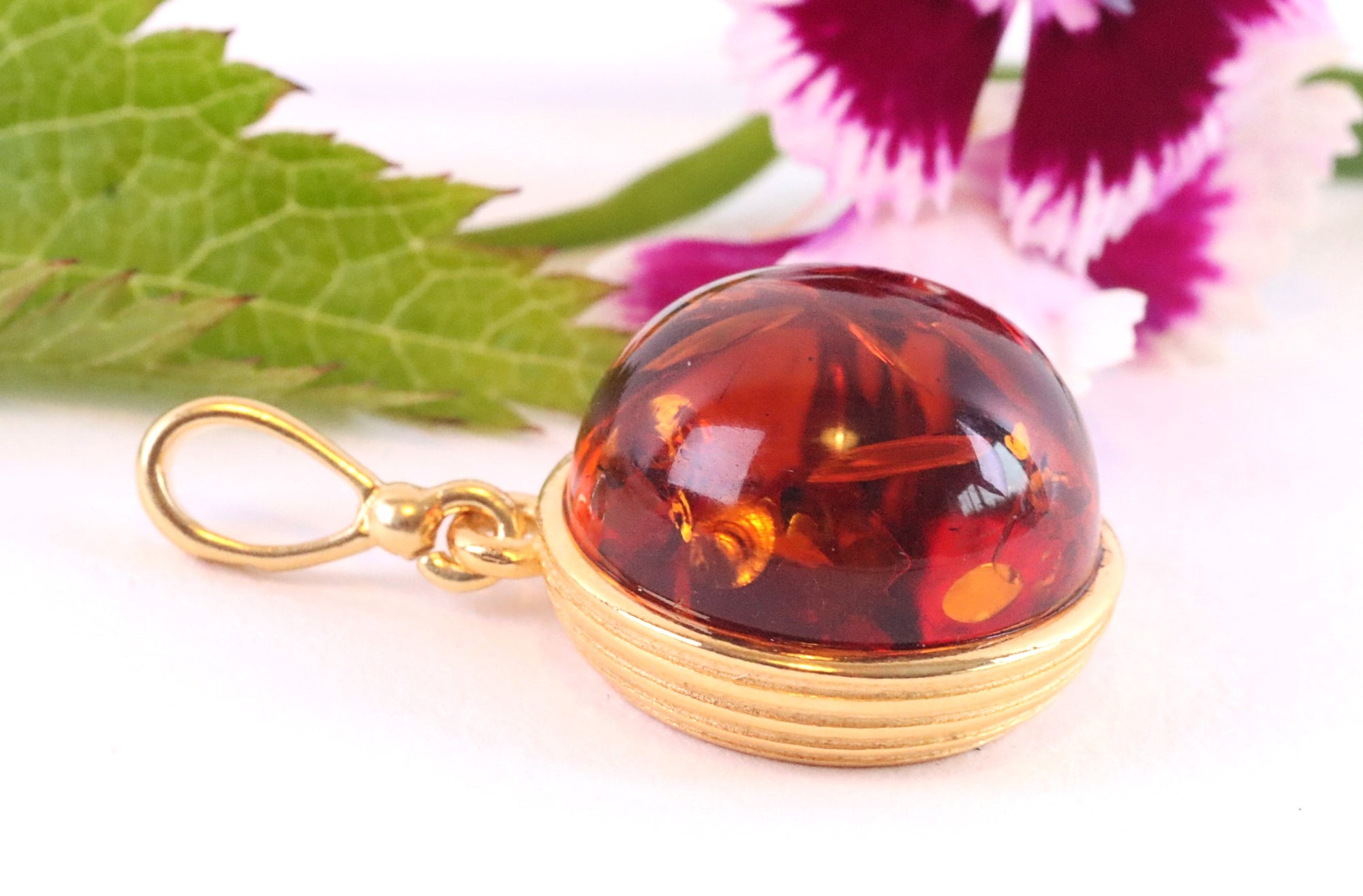 Amber Dome Pendant