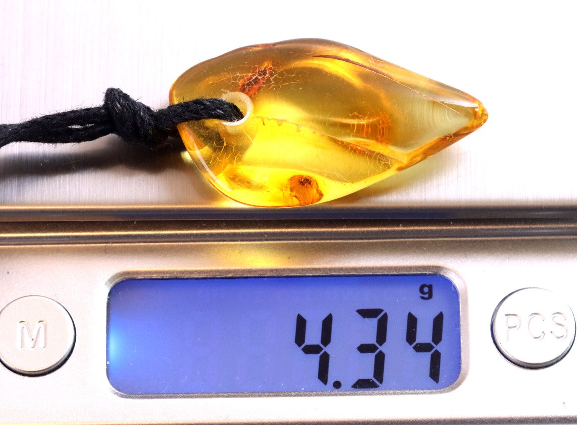 Handcrafted Natural Baltic Amber Amulet Pendant