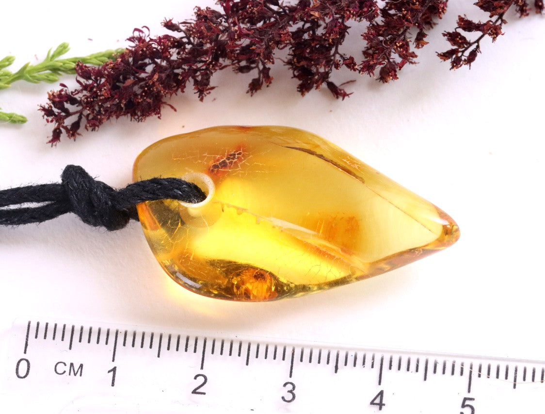 Handcrafted Natural Baltic Amber Amulet Pendant