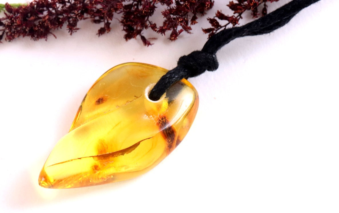 Handcrafted Natural Baltic Amber Amulet Pendant