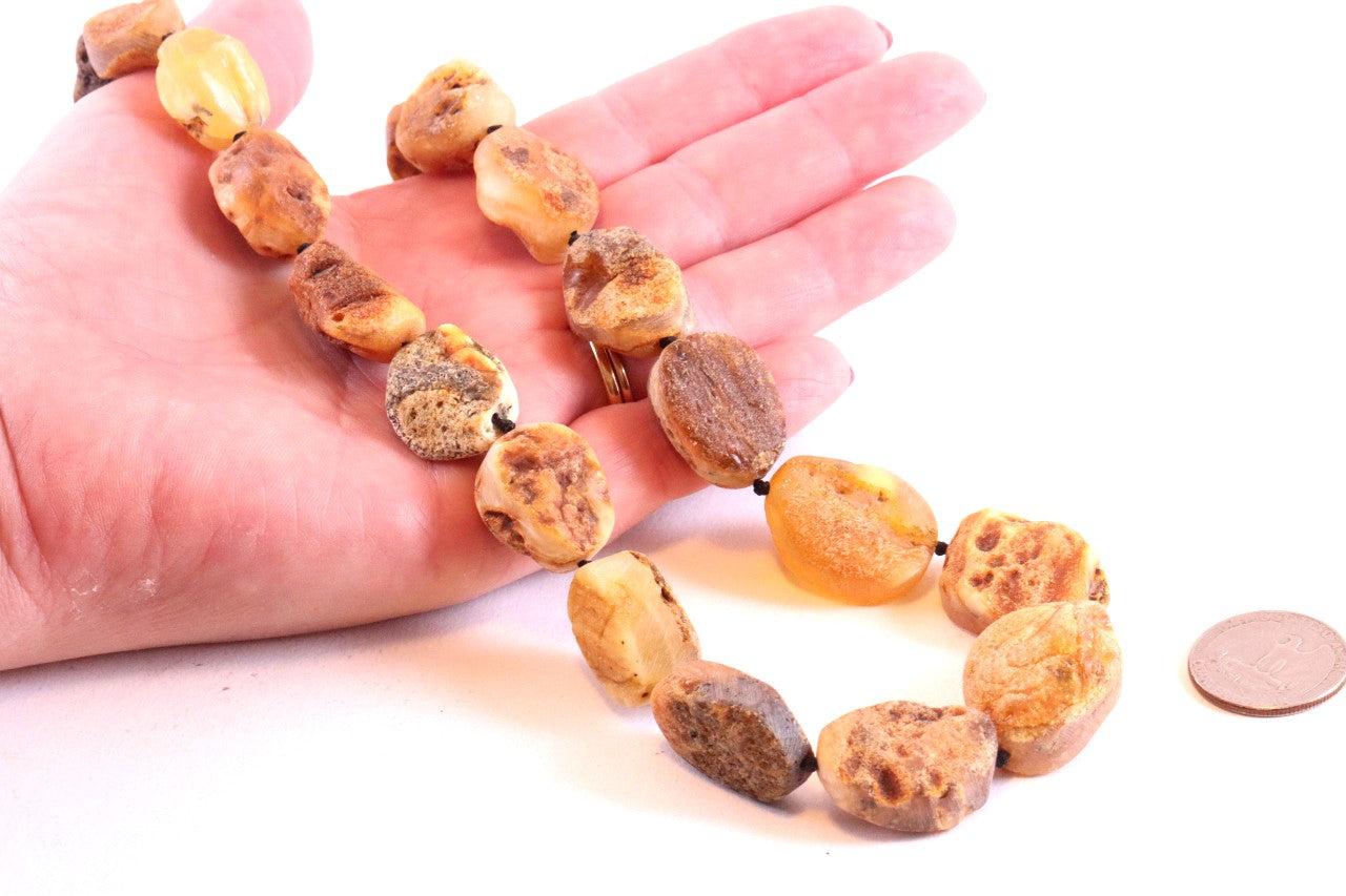 Large Natural Baltic Amber Necklace 56cm