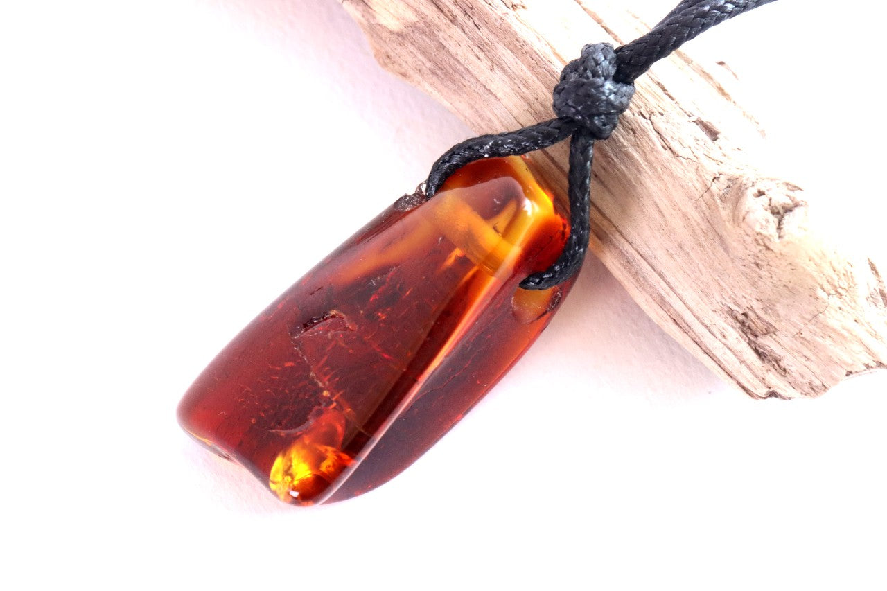 Amulet Necklace Natural Baltic Amber Amulet Pendant /