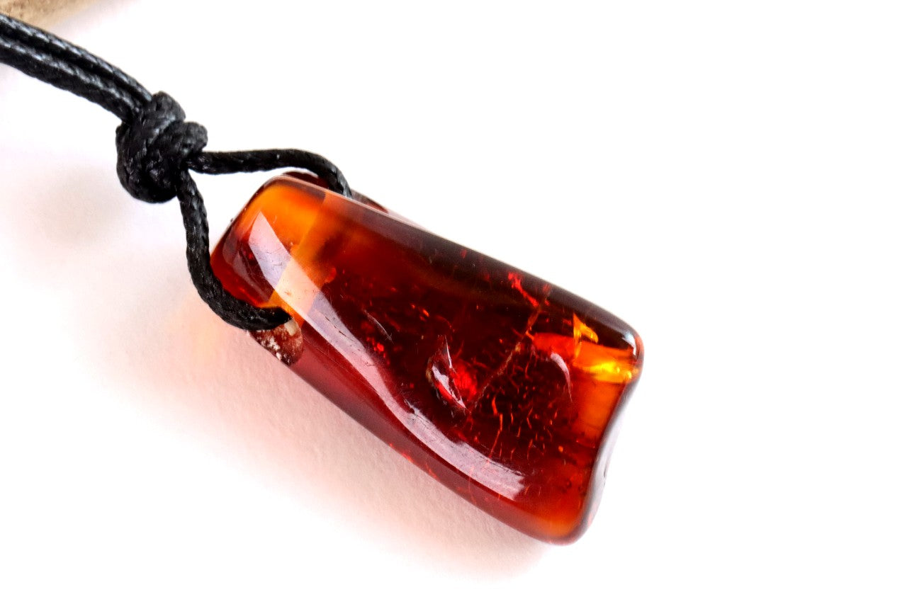Amulet Necklace Natural Baltic Amber Amulet Pendant /