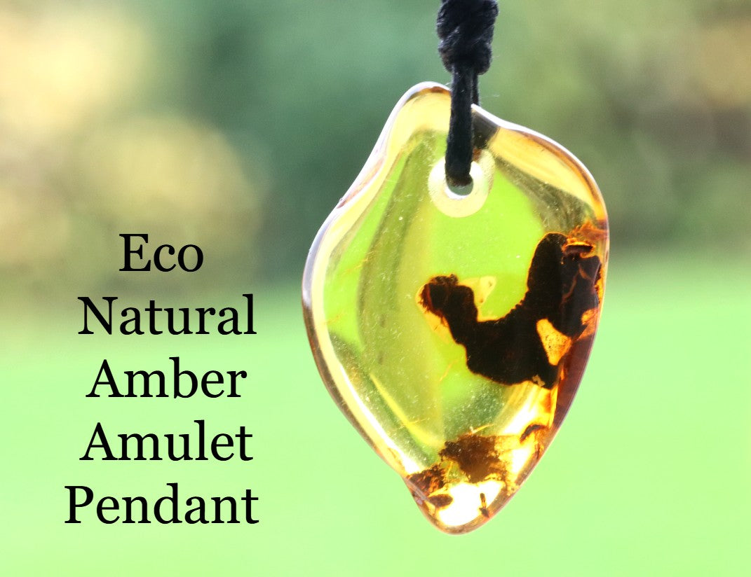 Eco Natural Amber Amulet Pendant