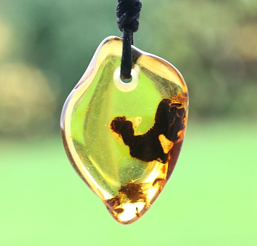 Eco Natural Amber Amulet Pendant