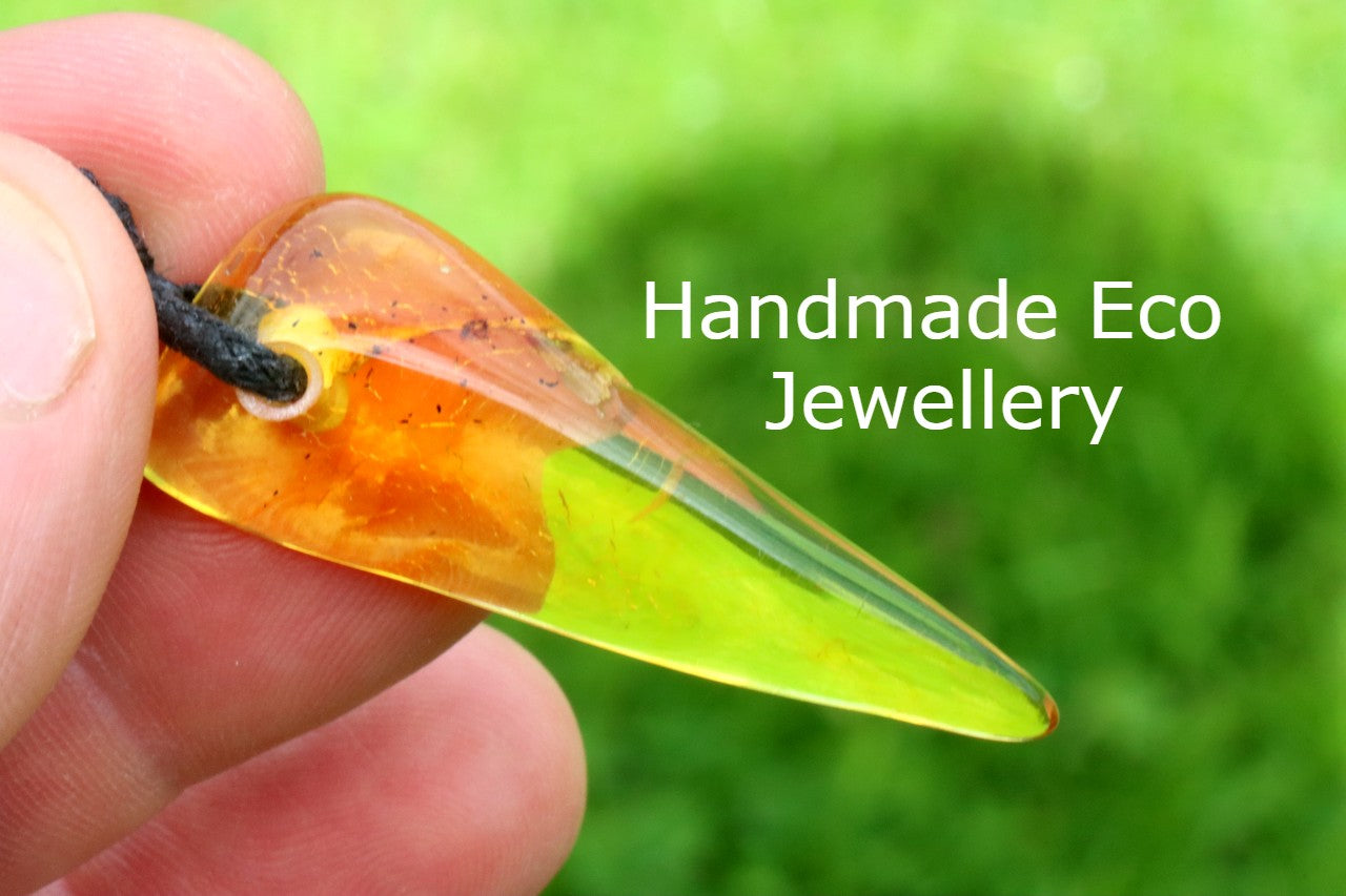 Pointed Amber Pendant