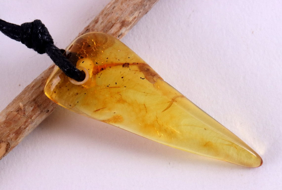 Pointed Amber Pendant