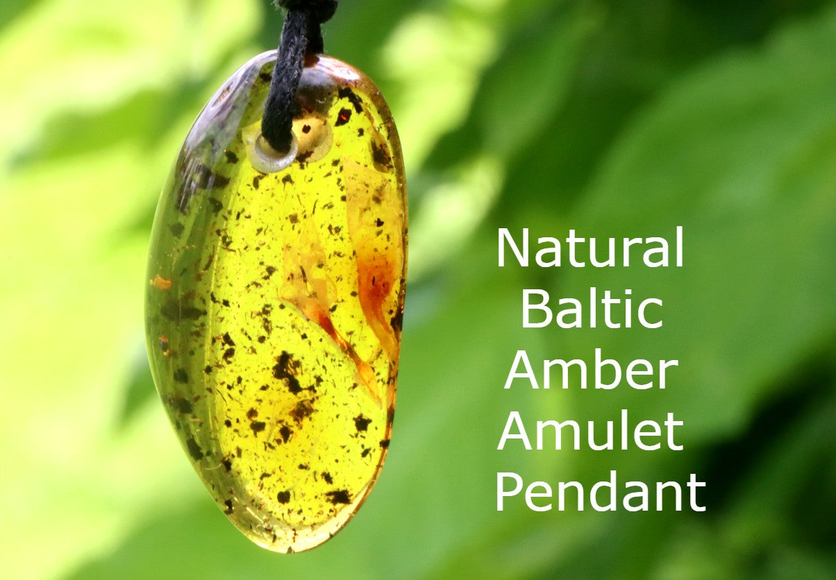 Natural Baltic Amber Amulet Pendant