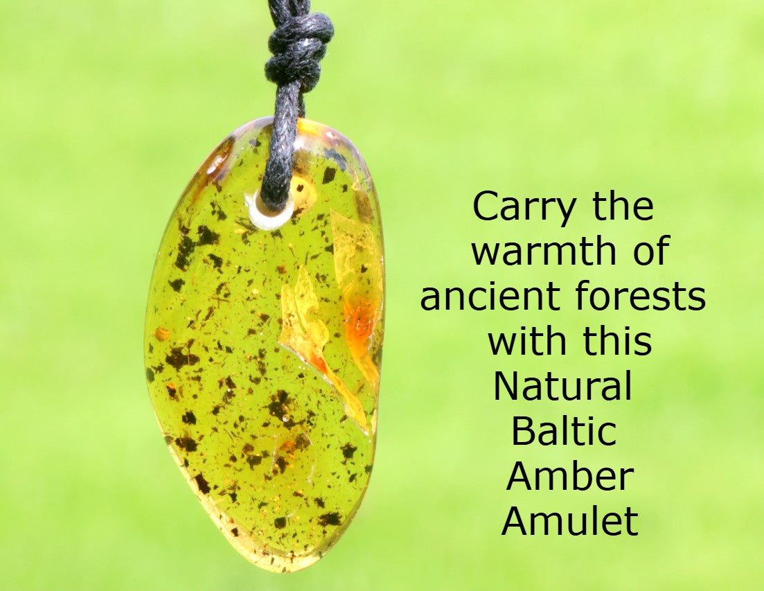 Natural Baltic Amber Amulet Pendant