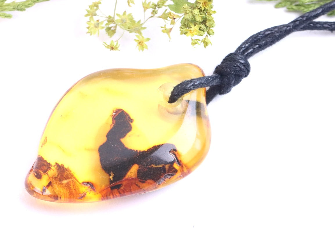 Eco Natural Amber Amulet Pendant