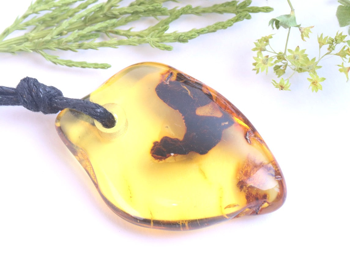 Eco Natural Amber Amulet Pendant