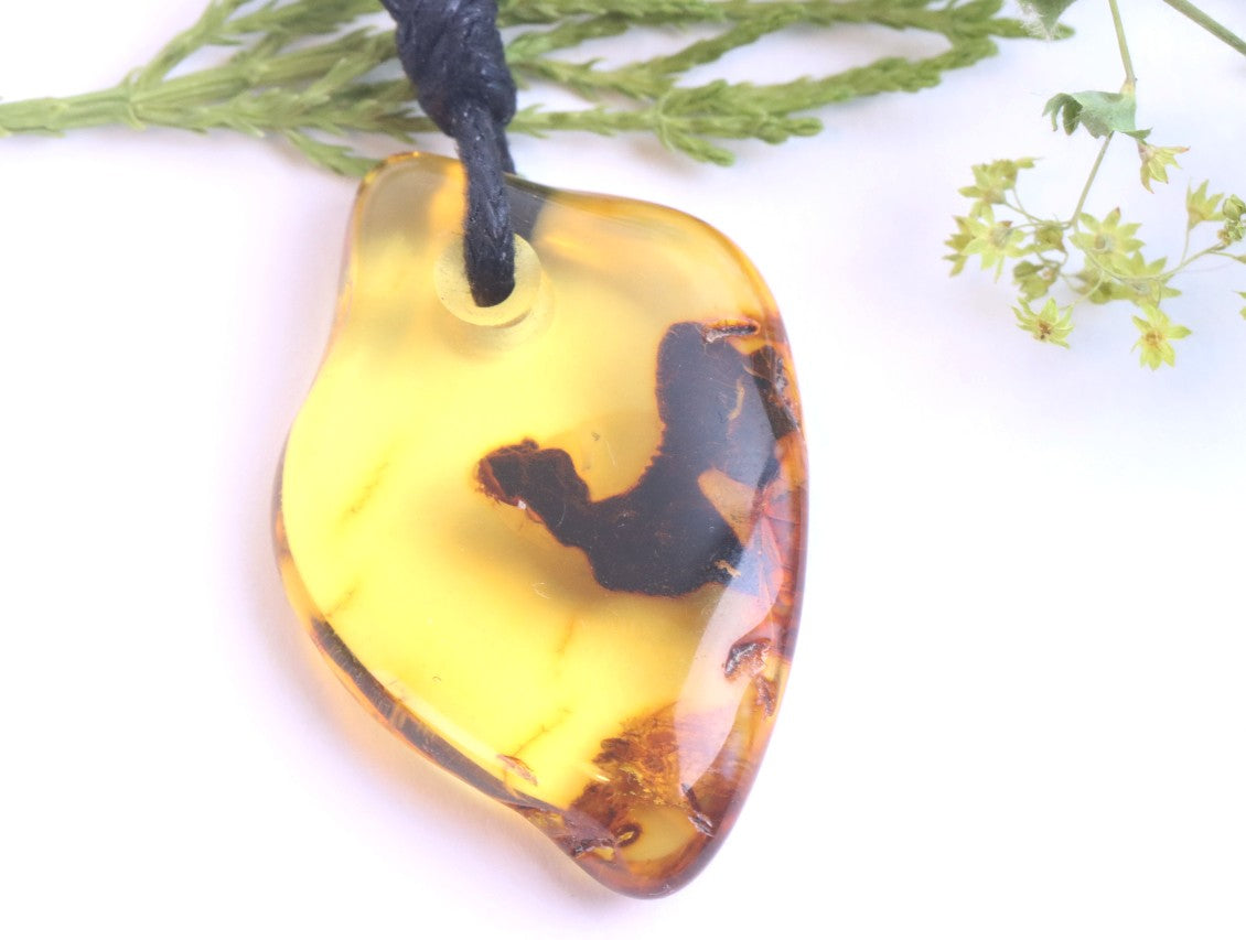 Eco Natural Amber Amulet Pendant