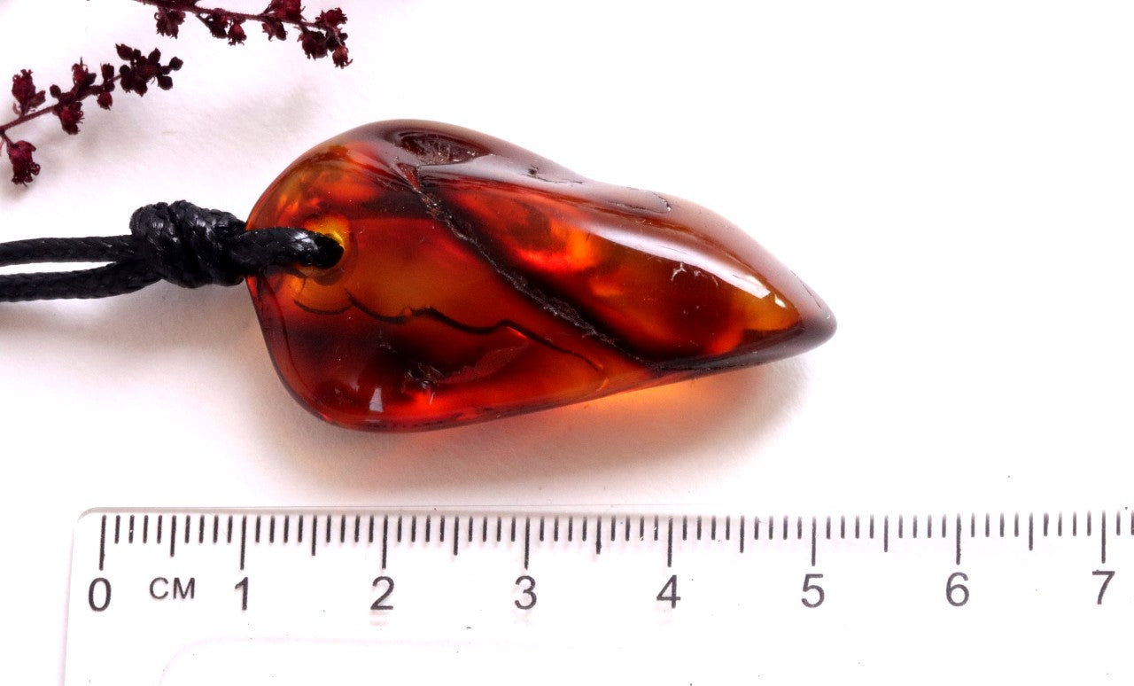 Natural Amber Amulet Pendant