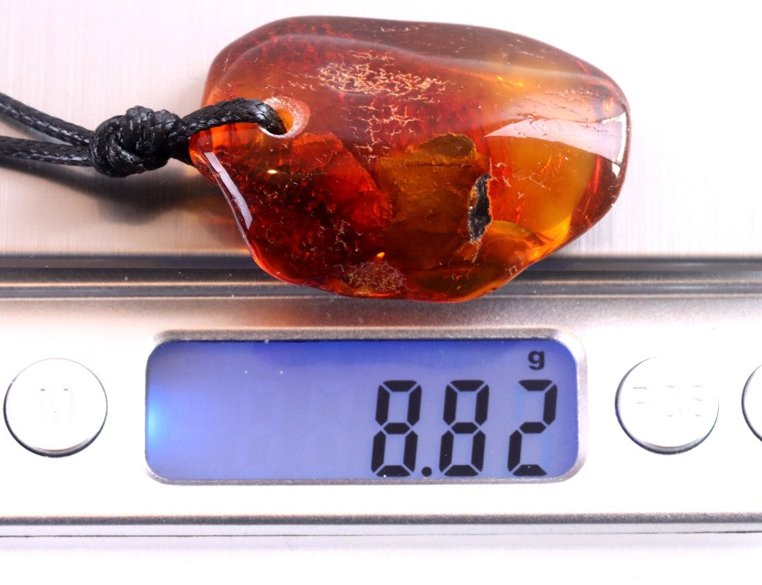 Natural Amber Amulet Pendant
