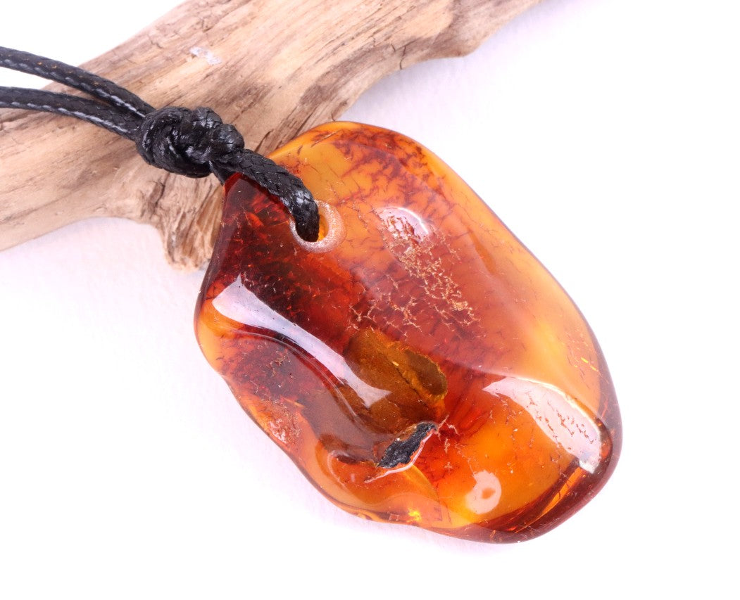 Natural Amber Amulet Pendant