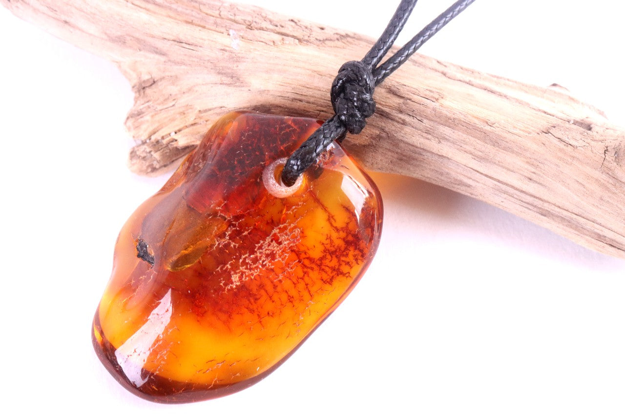 Natural Amber Amulet Pendant