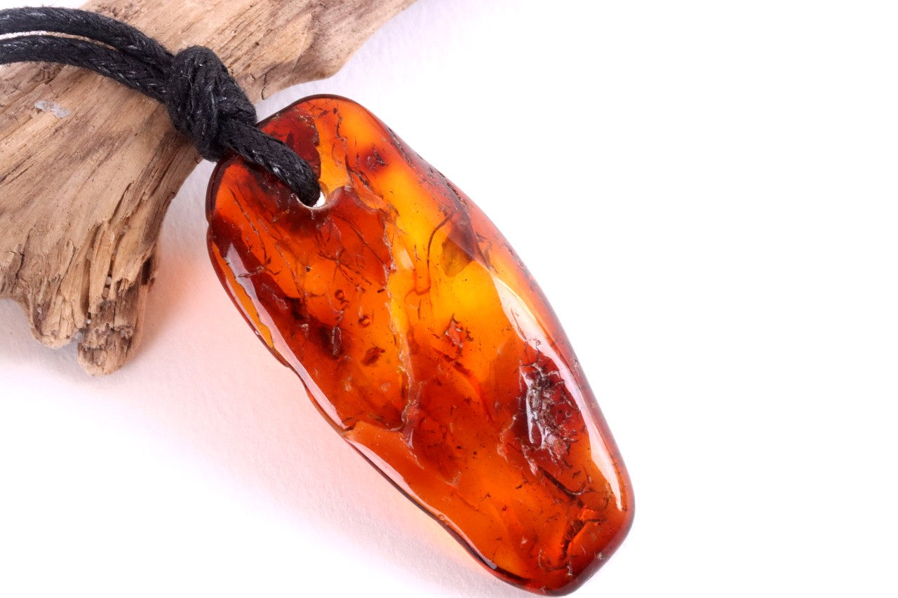 Large Amber Amulet Pendant