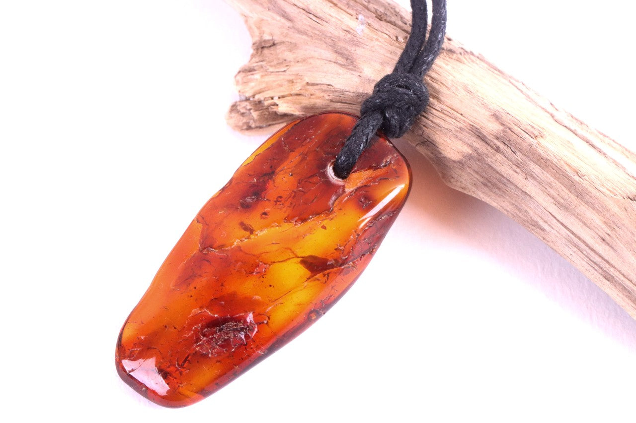 Large Amber Amulet Pendant