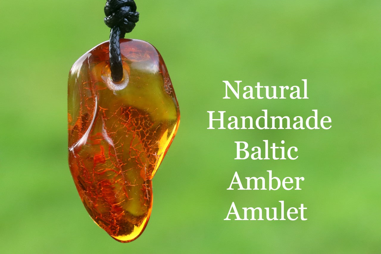 Natural Handmade Baltic Amber Amulet