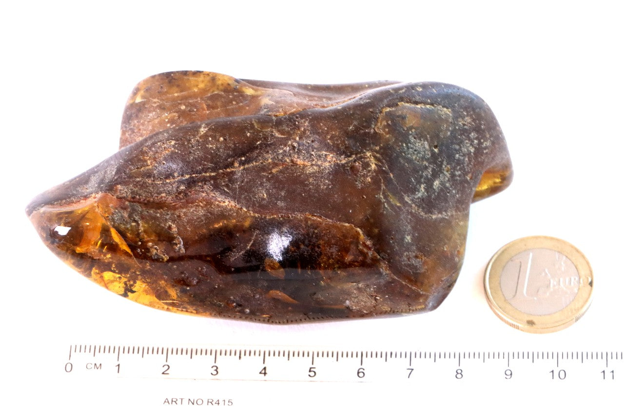 Grade AAA Baltic Amber Collector’s Gemstone, Large Fossil Resin Specimen