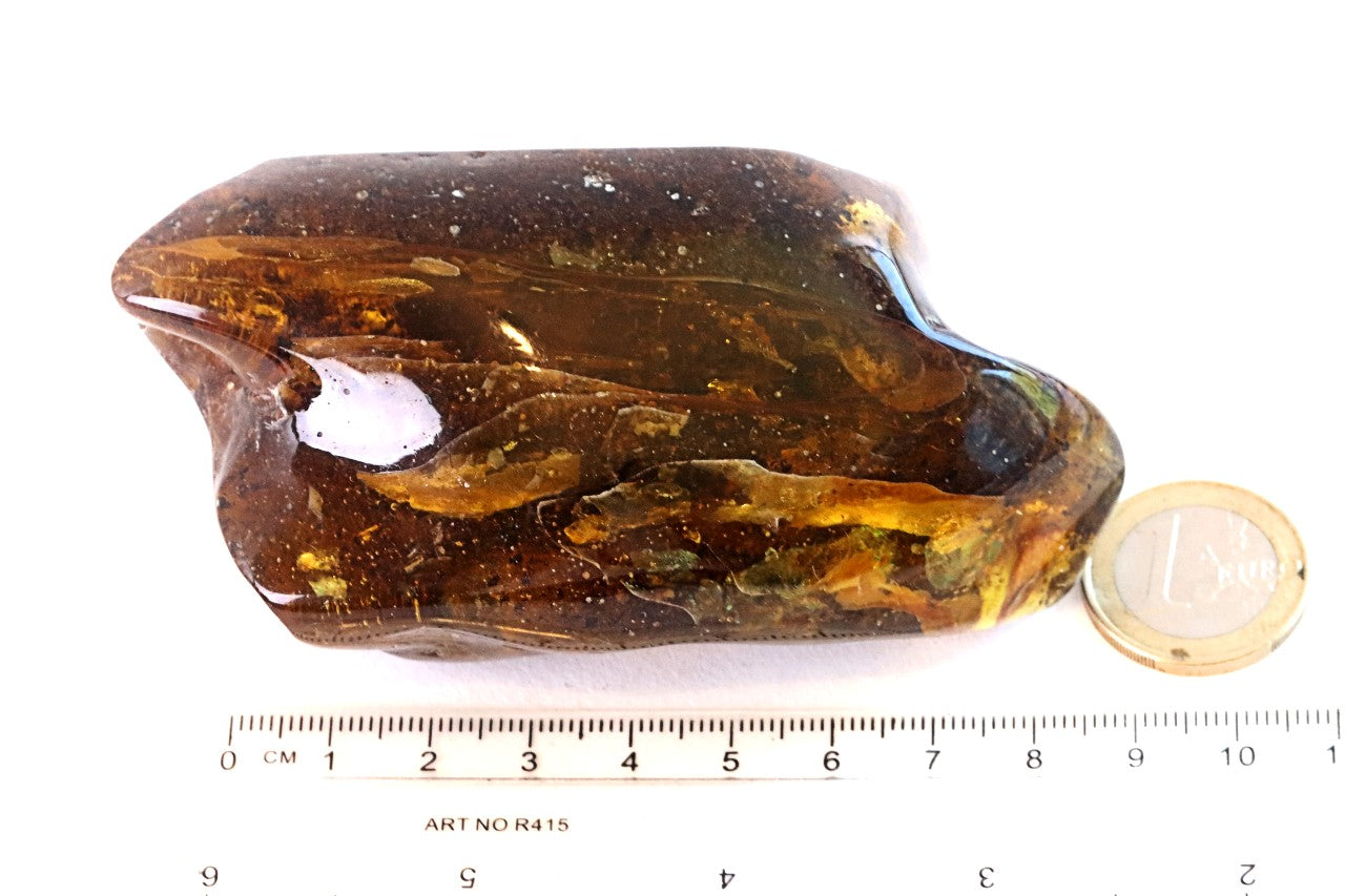 Grade AAA Baltic Amber Collector’s Gemstone, Large Fossil Resin Specimen