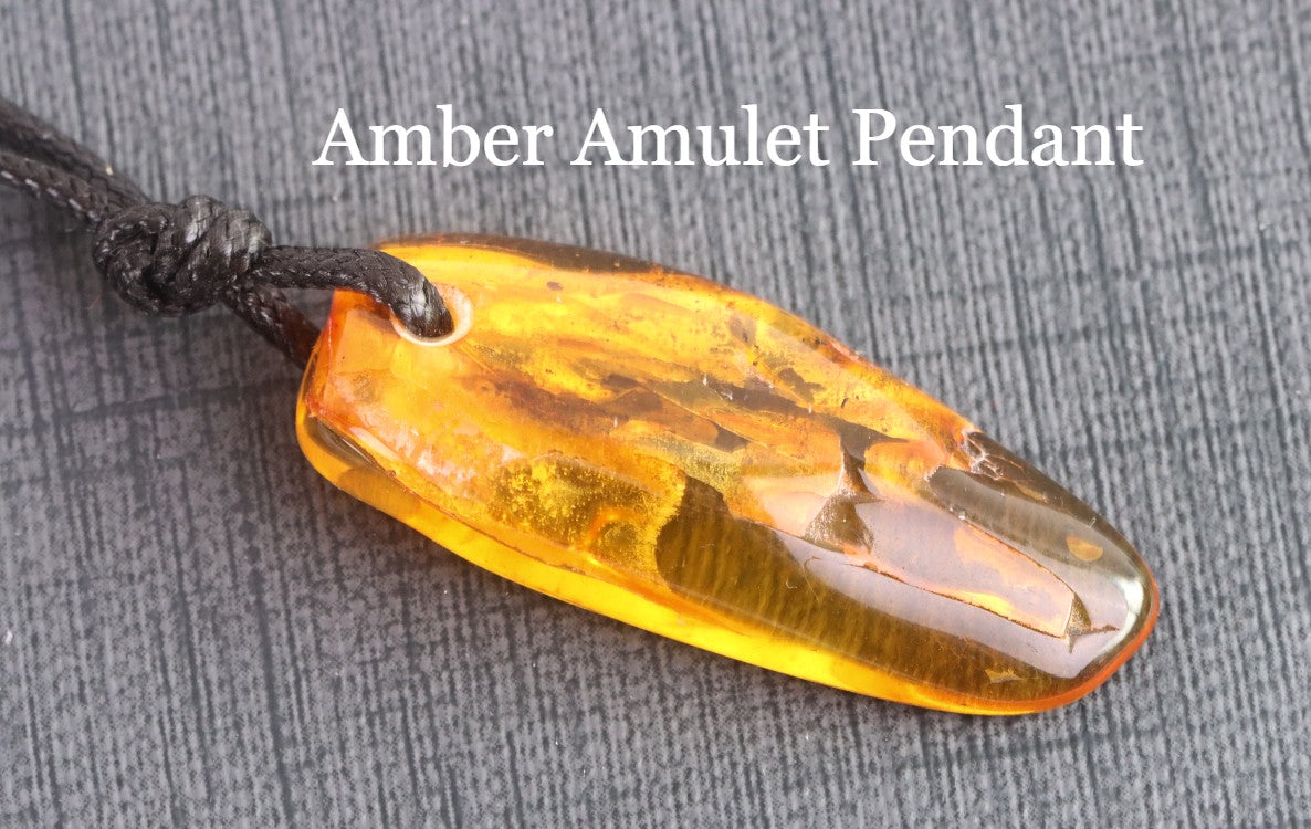 Natural Baltic Amber Amulet Pendant