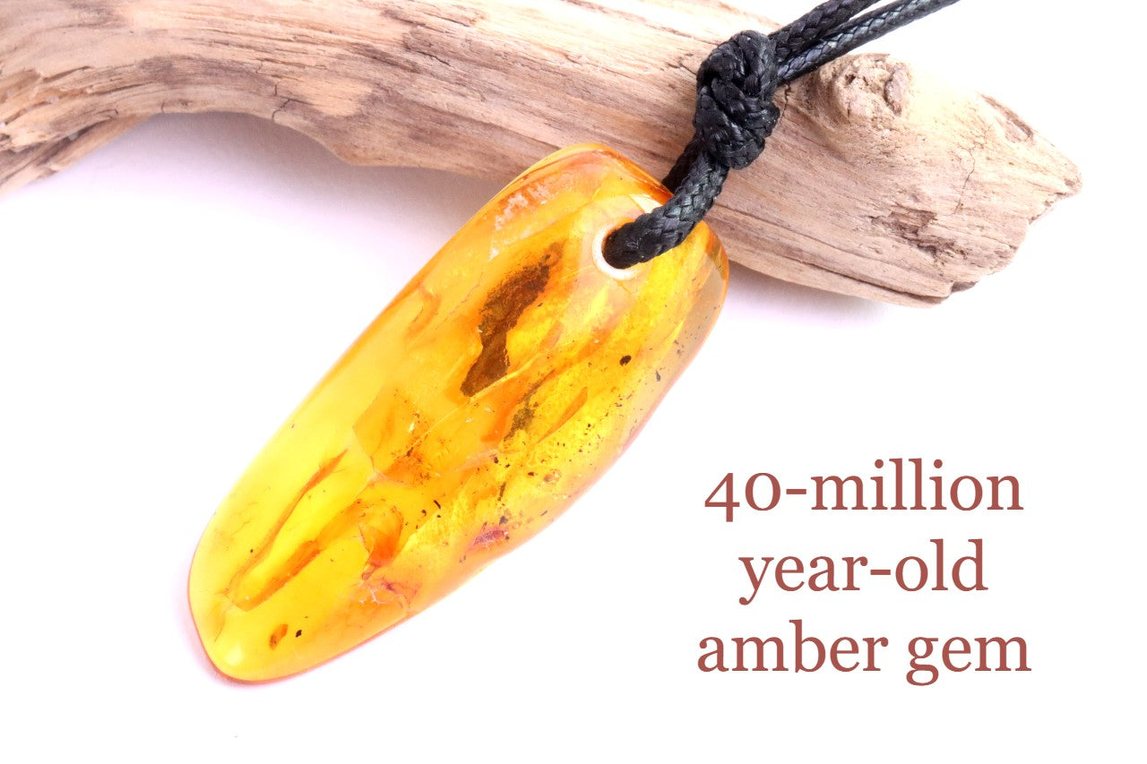 Natural Baltic Amber Amulet Pendant