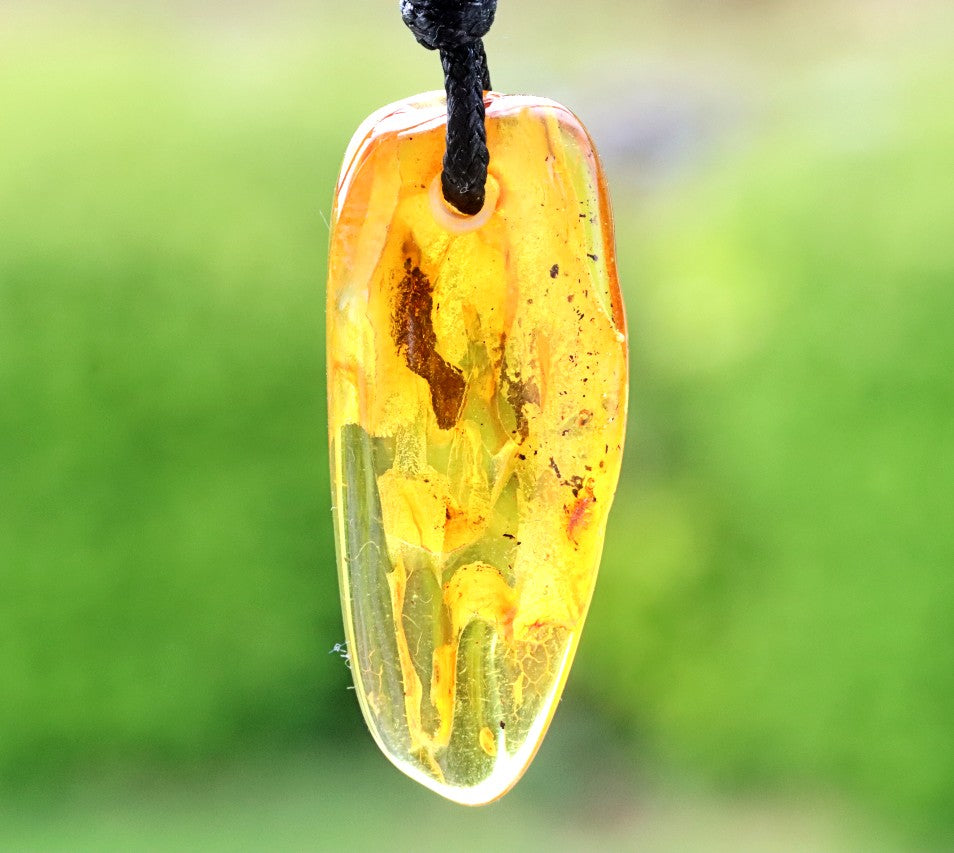 Natural Baltic Amber Amulet Pendant