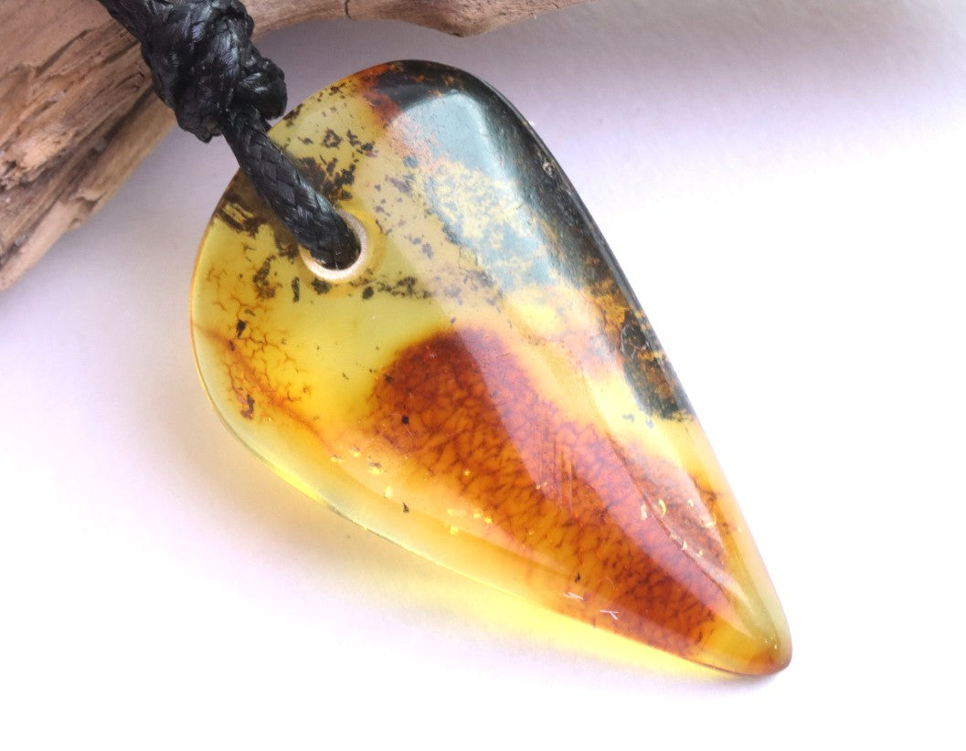 Handmade One-of-a-Kind Amber Amulet
