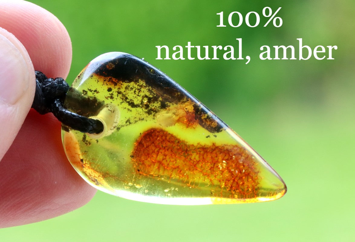 Handmade One-of-a-Kind Amber Amulet