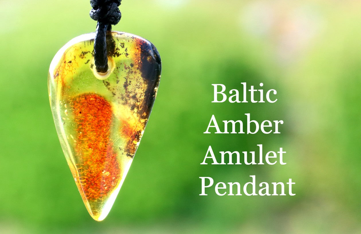 Handmade One-of-a-Kind Amber Amulet