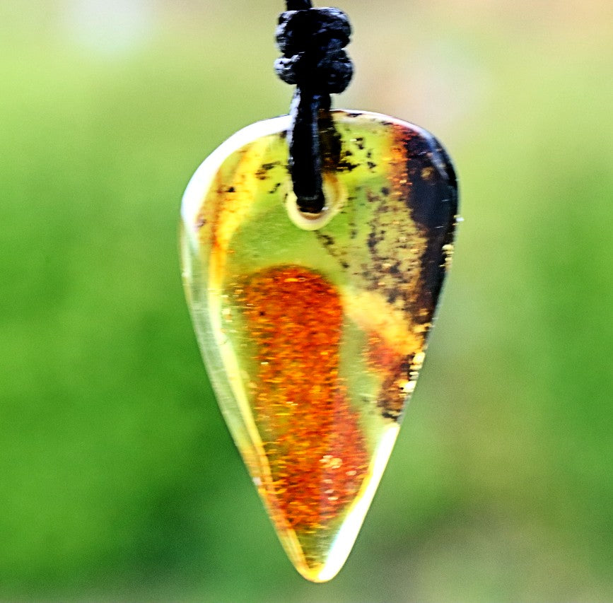 Handmade One-of-a-Kind Amber Amulet