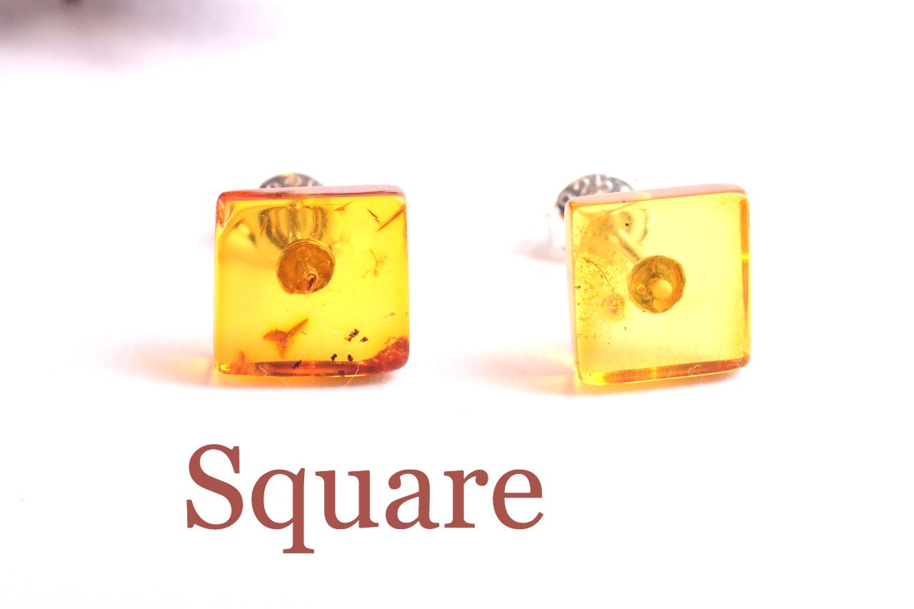 Special Offer Amber Stud Earrings Set (3 Pairs)