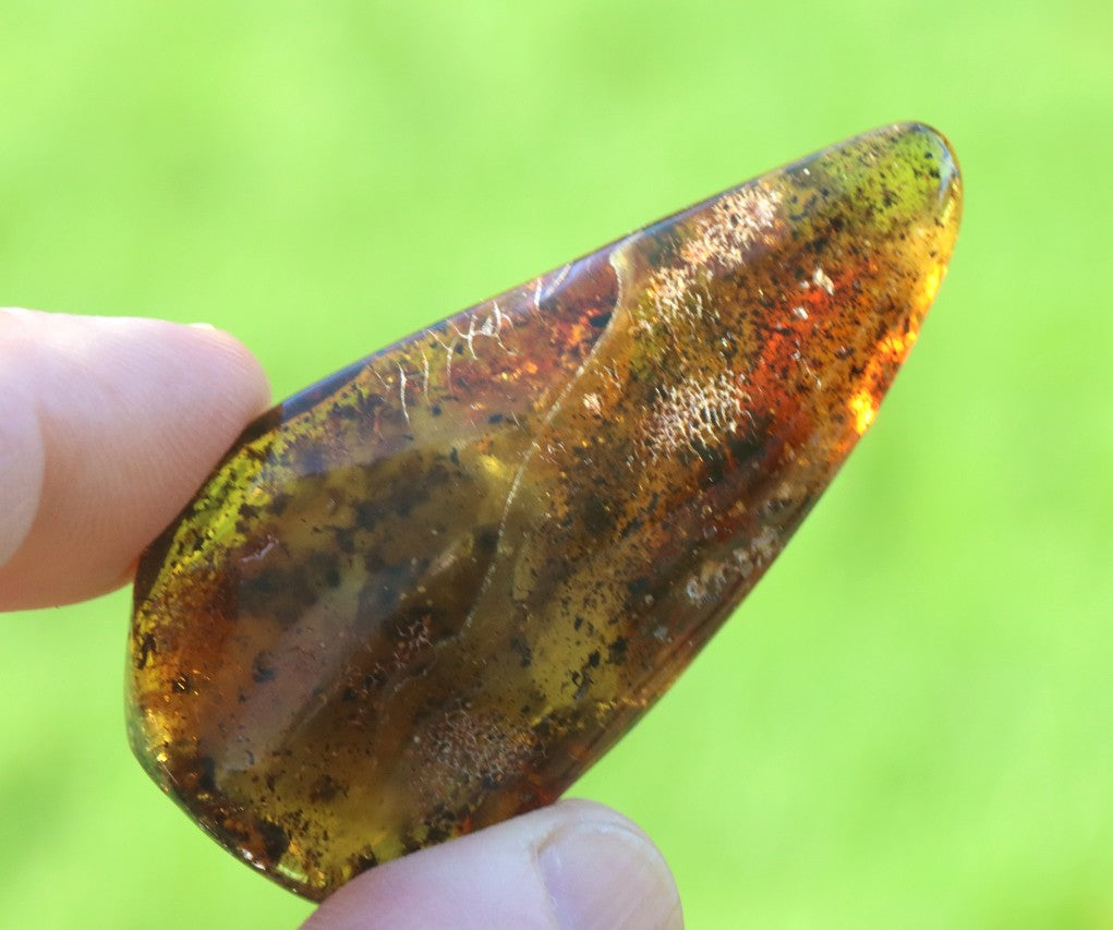 Smooth Baltic Amber Gemstone | Calming Meditation Stone