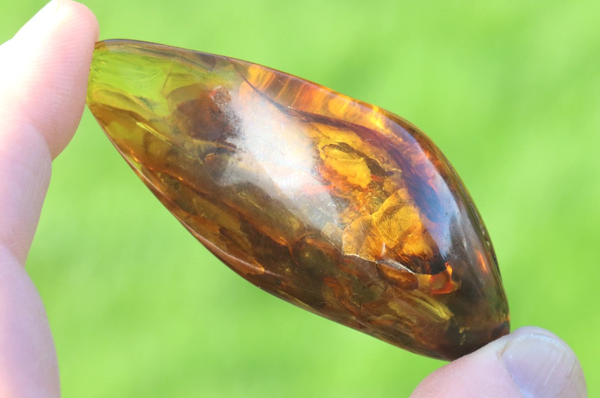 Baltic Amber Worry Stone | Natural Soothing Gem