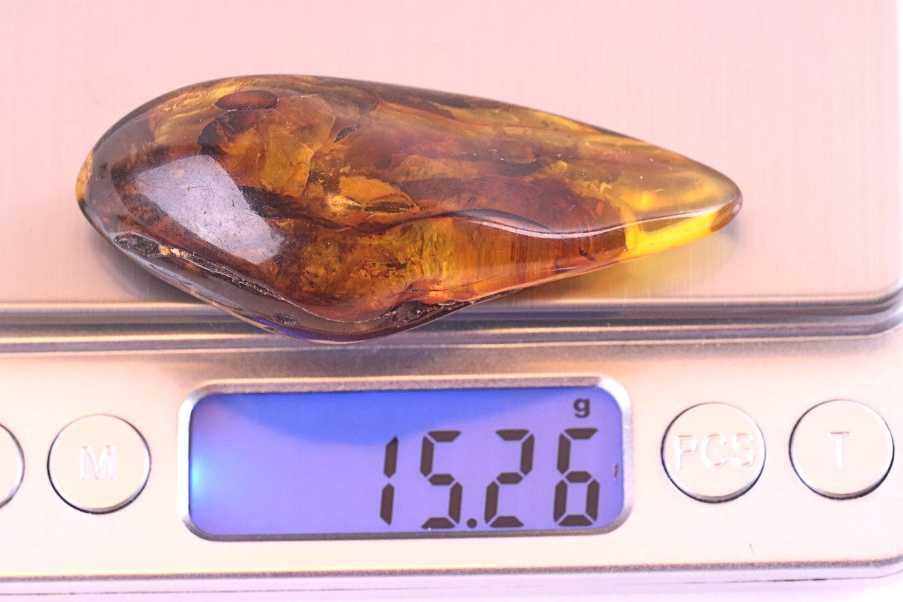 Baltic Amber Worry Stone | Natural Soothing Gem