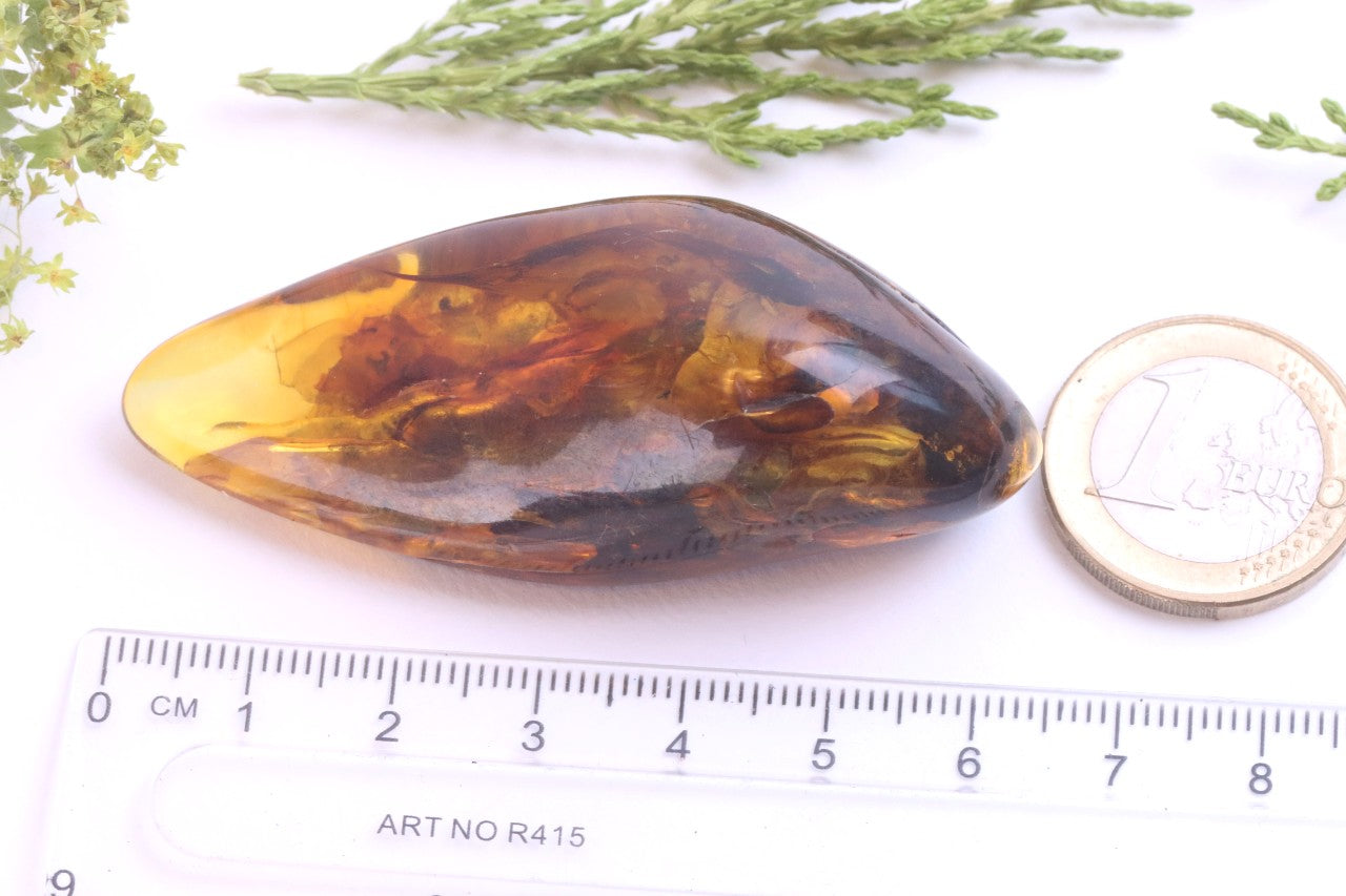 Baltic Amber Worry Stone | Natural Soothing Gem