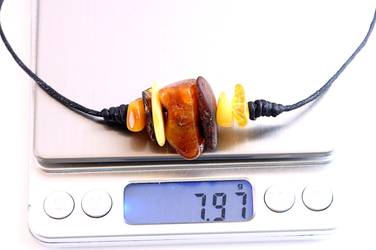 Handmade Baltic Amber Amulet Necklace