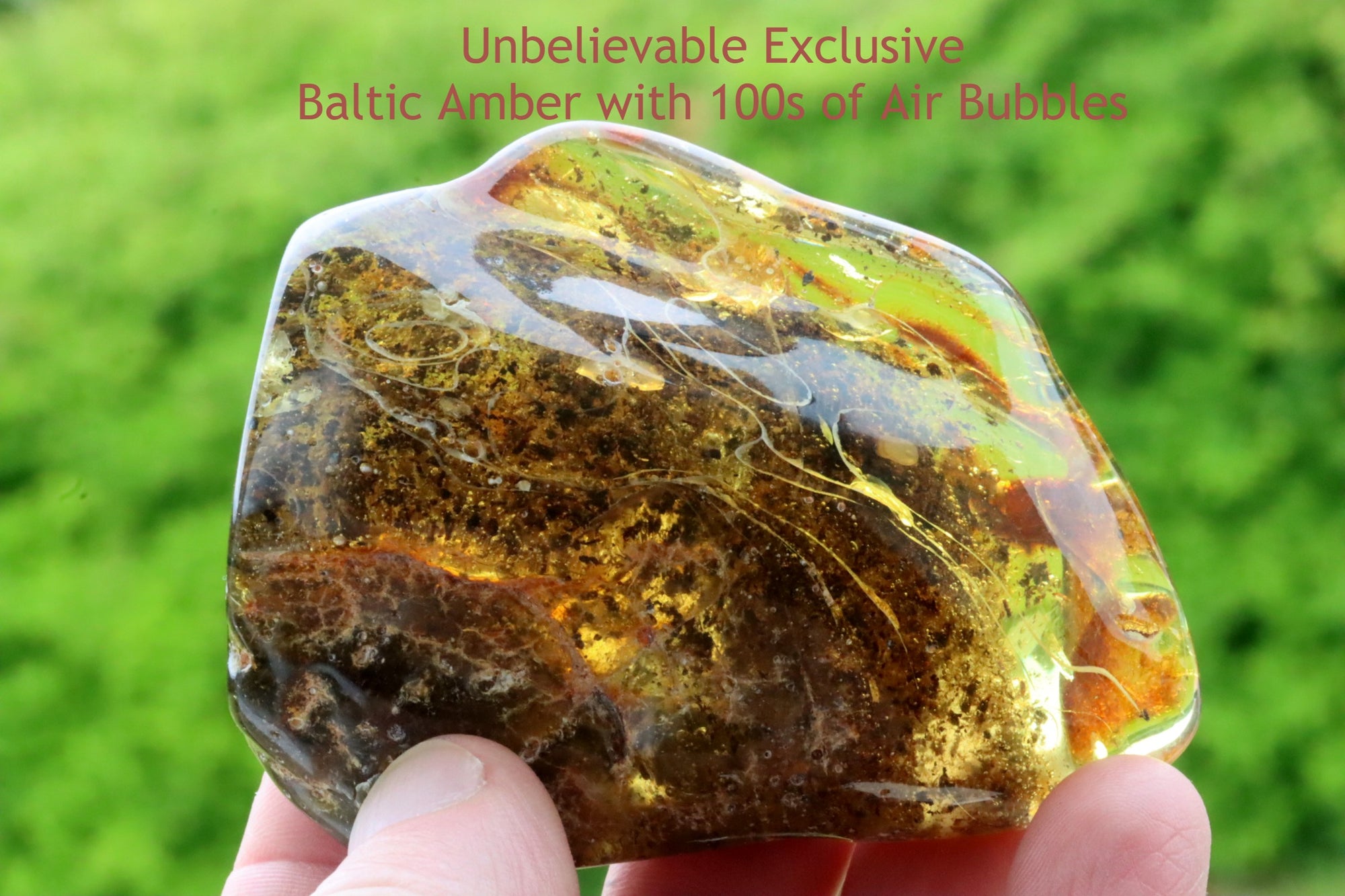 Unbelievable Large 92g Collector's gem with 100s of Air Bubbles