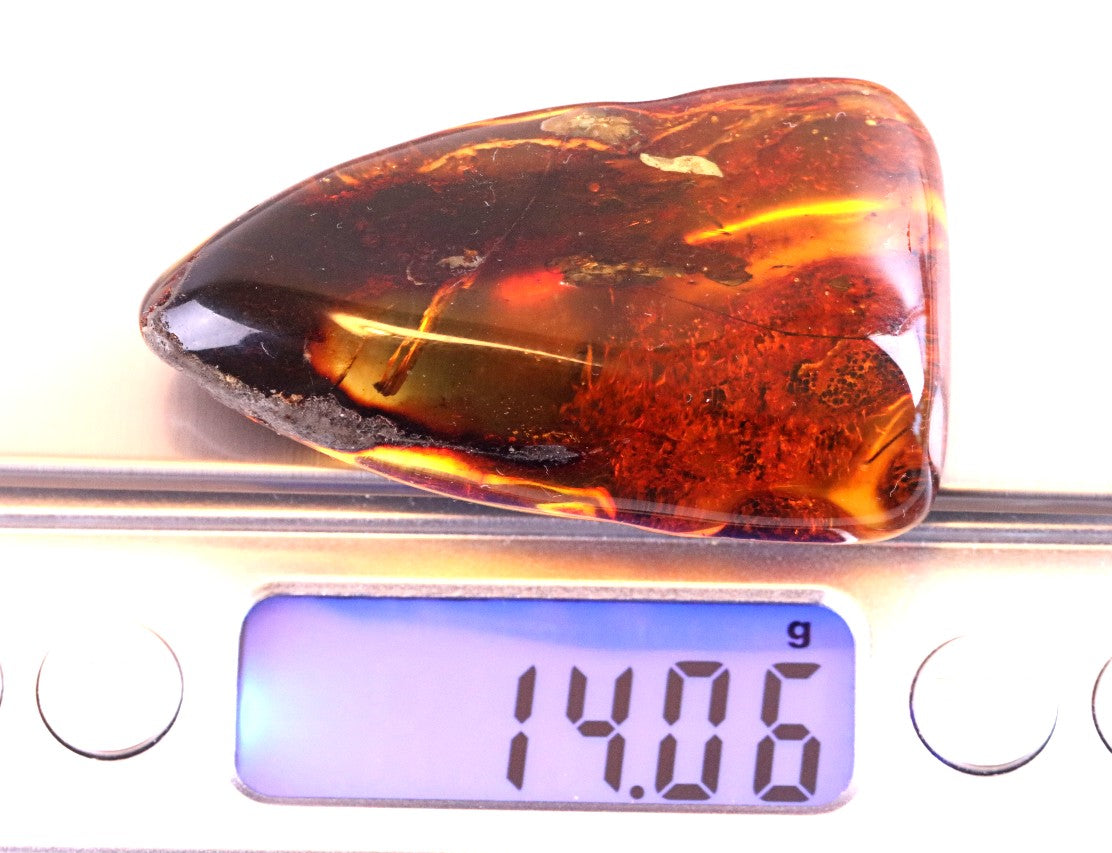 Viking Spear Shaped Baltic Amber – Natural Amber Gem Inspired by Odin’s Gungnir