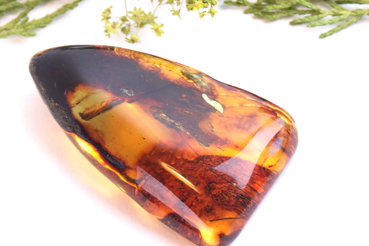 Viking Spear Shaped Baltic Amber – Natural Amber Gem Inspired by Odin’s Gungnir