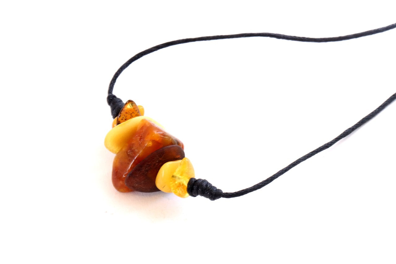 Handmade Baltic Amber Amulet Necklace