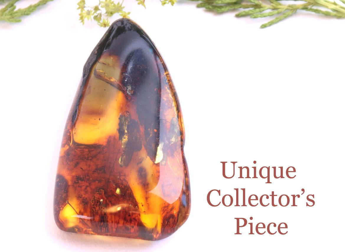 Viking Spear Shaped Baltic Amber – Natural Amber Gem Inspired by Odin’s Gungnir