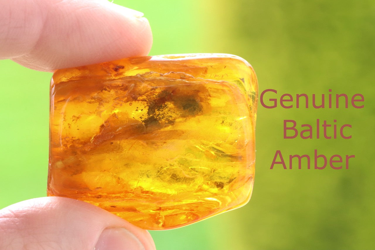 Amber Worry Stone – Stress Relief & Meditation Aid