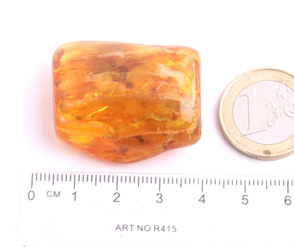 Amber Worry Stone – Stress Relief & Meditation Aid