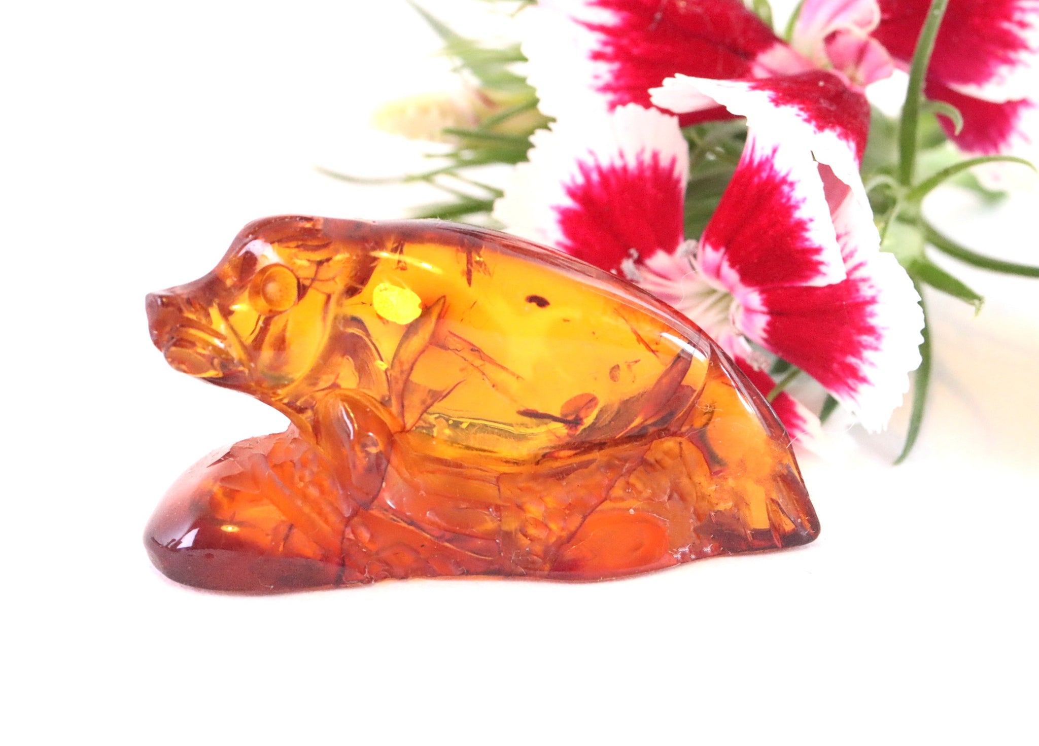 Seal Amber Figurine