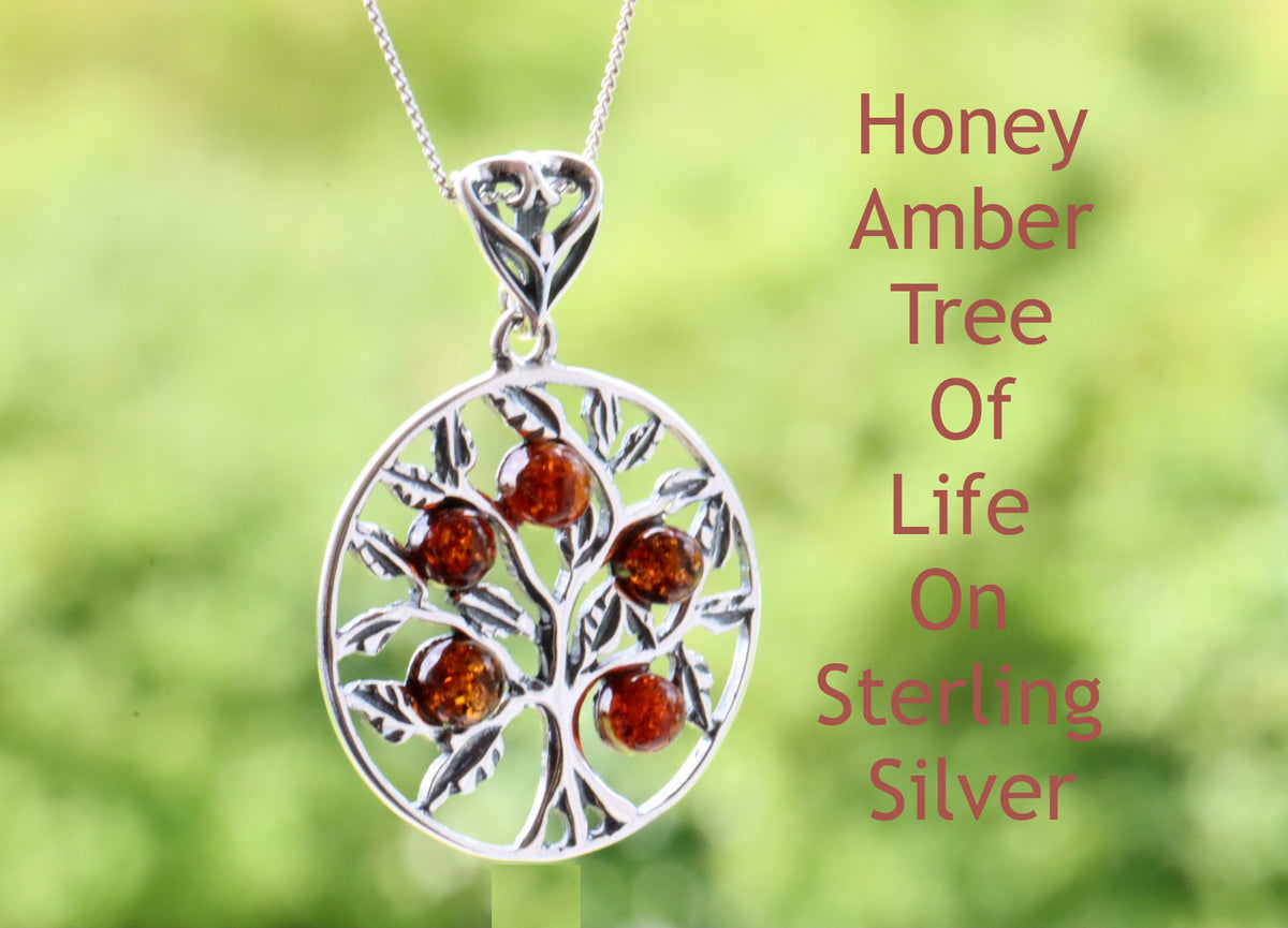 Dainty Honey tree of life pendant