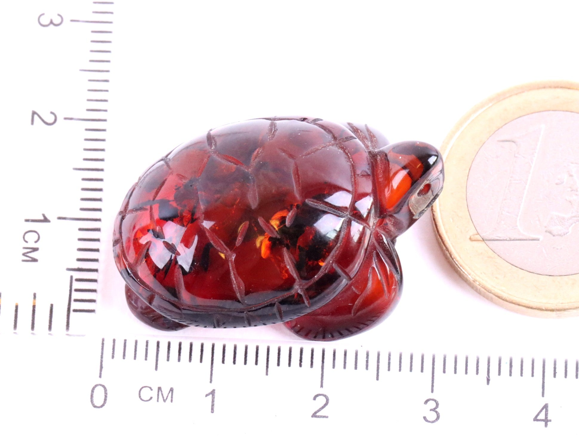 Baltic Amber Turtle Figurine