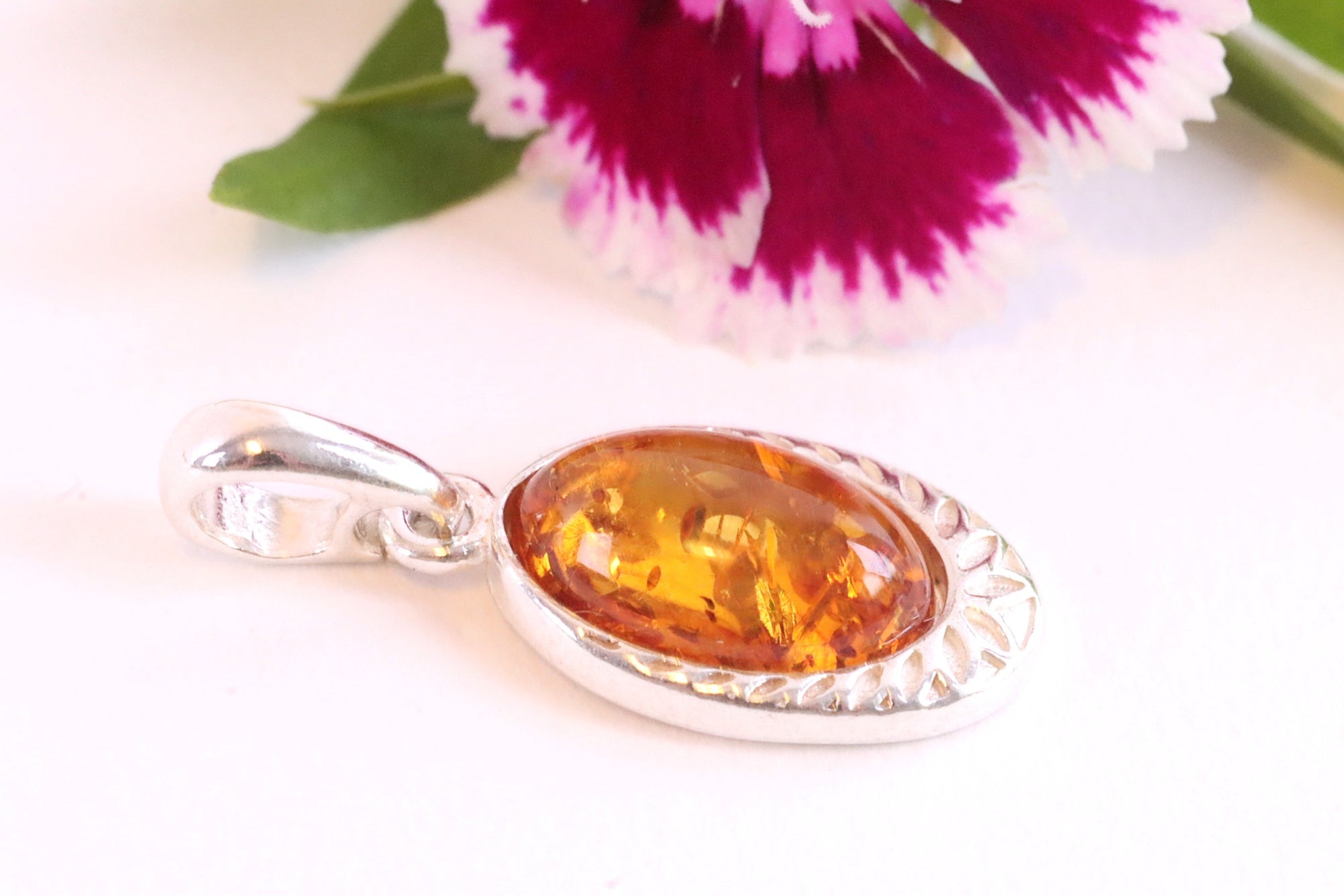 Dainty Amber Pendant