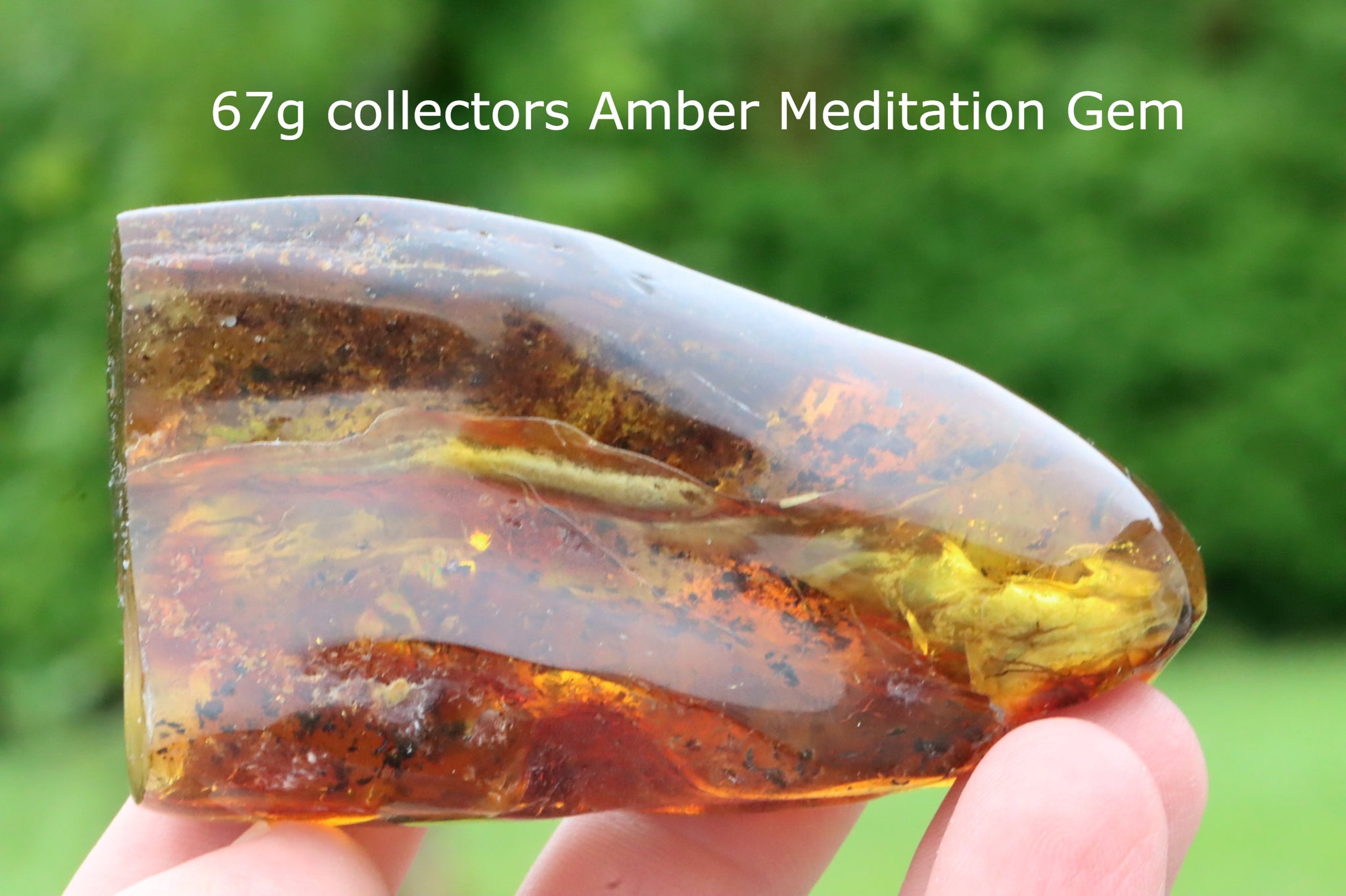 67g collectors Amber Meditation Gem